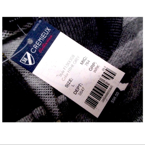 NWT Cremieux Striped French Terry Knit Sweater - Picture 4 of 7